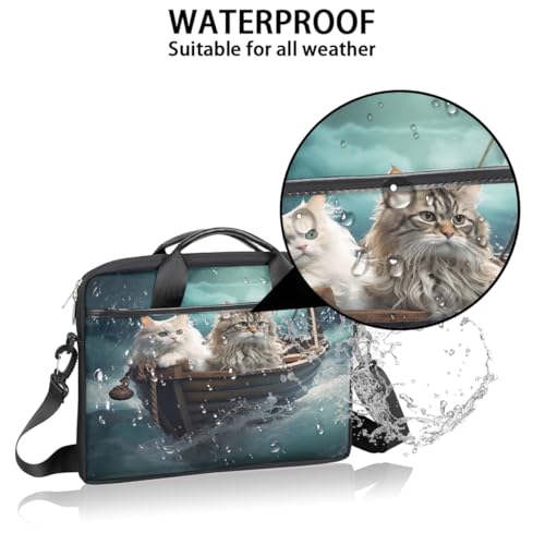 Bolso para portátil tipo maletín de madera divertida para laptop 15 pulgadas miniatura 3