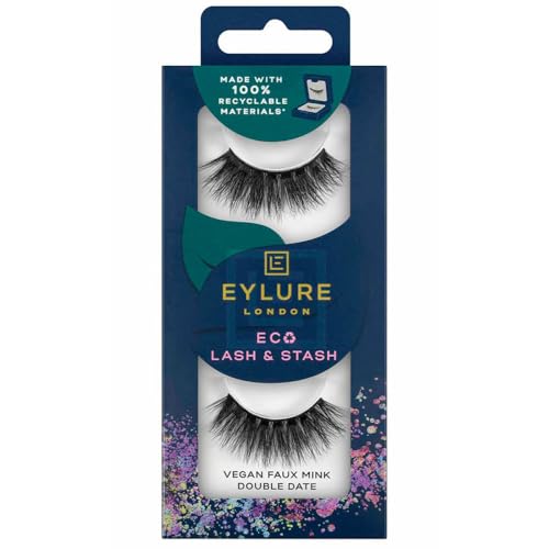 Eylure- Eco Lash & Stash False Eyelashes- Double Date (Vegan Faux Mink)