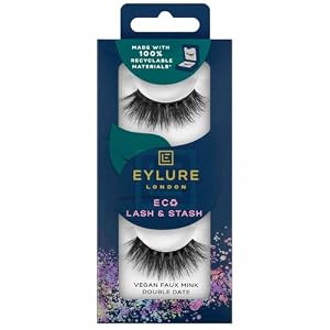 Eylure- Eco Lash & Stash False Eyelashes- Double Date (Vegan Faux Mink)