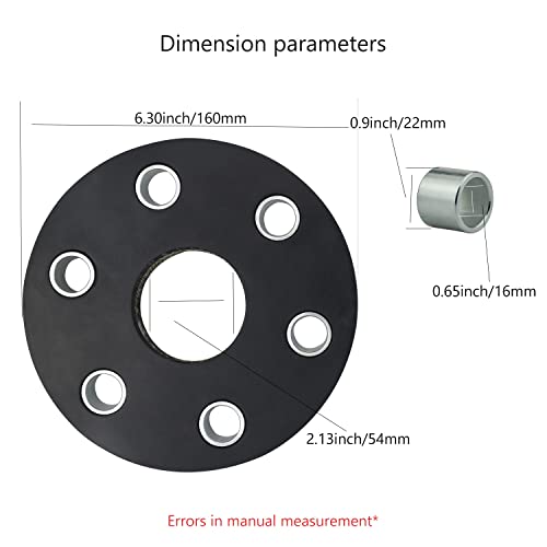 Haiouus 00762215 Rotary Cutter Flex Coupler Rubber Pad/Disc Kit, Compatible With Rhino Rotary Cutter, Replace 0076647A, Bushing 00771287, 00749172, 68-109-4, Washers 00755475A Models - (2 Pack) #TOP1