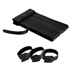 120PCS Reusable Fastening Cable Ties - BSELEYY 6 in Cable Management Ties Cable Straps With Hook and