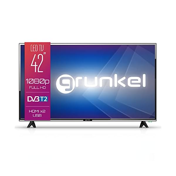 Grunkel-LED-42020T2-Televisor-de-106-centimetros-con-Panel-Full-HD-sintonizador-TDT-Alta-Definicion-T2-y-Potencia-de-Sonido-2-x-8W-con-Modo-Hotel-y-Auto-Apagado-42-Pulgadas–Negro