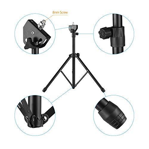 Lepeuxi Accuhouder van metaal, 8 mm, schroefverbinding, 46 cm-79 cm, in hoogte verstelbaar, voor accupad, 8 - 10 inch… - Image 3