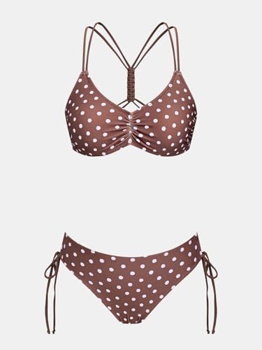 Image of CUPSHE Women's 2 Piece Bikini Set Back Braided Straps with Reversible Bottom