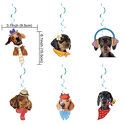 Adianzi Dachshund Party Decorations Suit Includes Funny Dachshund Theme Birthday Banner Dachshund Dogs Party Hanging Swirl Dachshund Birthday Party Cake Topper Balloons Cupcake Toppers Dachshund Birthday Party Supplies With Different Dog Faces #TOP3