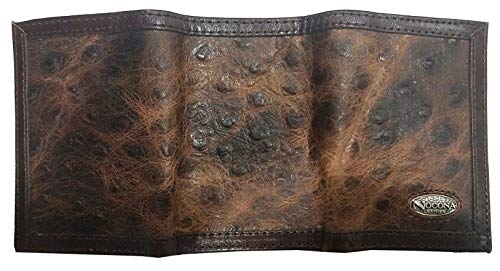 Custom Don't Tread On Me Nocona Ostrich Print trifold wallet3
