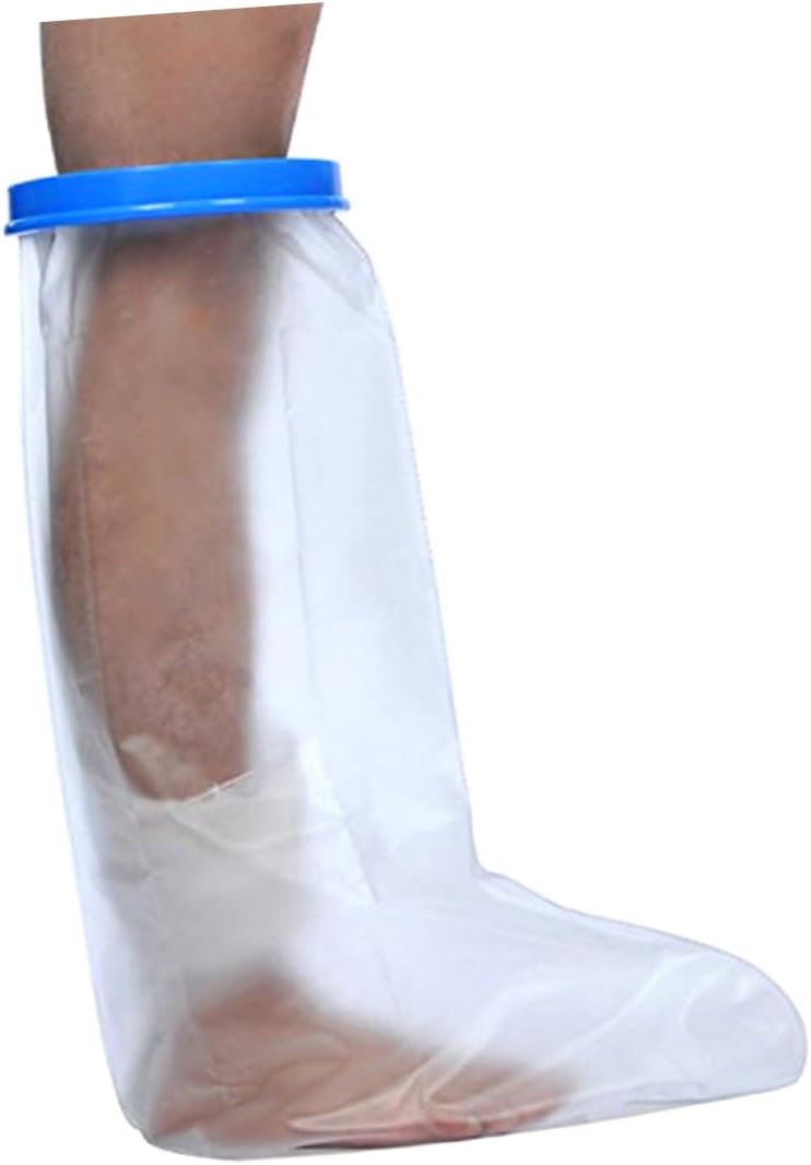 Adult Foot Cast and Bandage Protector for Shower and Reusable Foot Cast Cover for Watertight During Bathing and Play