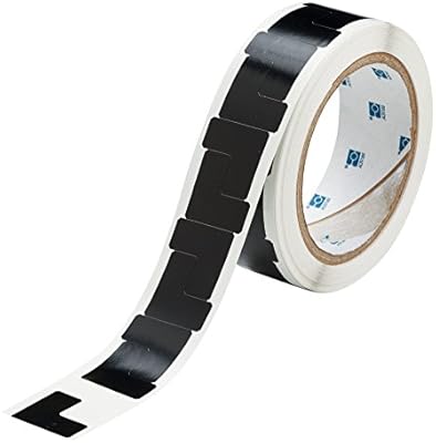 Brady 121417 T-Shape Black Vinyl Corner Marking Tape, 1″ Width x 1″ Height, Black