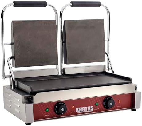 Kratos Commercial Panini Grill with smooth plates