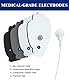 20 Pack TENS-Gerät Elektroden Pads, Wiederverwendbare Selbstklebende Latex-Free Nicht-Reizung Ersatz Patches mit Standard 3,5 mm Snap-on-Anschluss, Kompatibel mit Belifu, Brilnurse TENS
