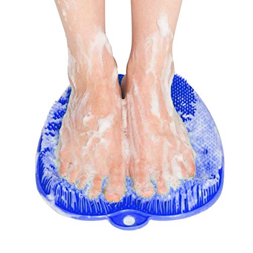 Supvox Bath Massage Pad Anti Slip Foot Brush Massager With Suction Cup Foot Scrubber Mat For Bathroom 2pcs Blue Pink Home Kitchen Bathroom Powderhousebend Com