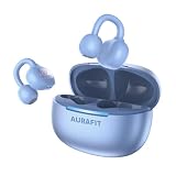 AURAFIT Fone de Ouvido Bluetooth Sem Fio Clip Estilo AirPods, Bluetooth 5.4, Microfone com Redução de Ruído, Design Aberto Ear-Clip, Sem Dor em Uso Prolongado, 40h de Bateria com Estojo Recarregável