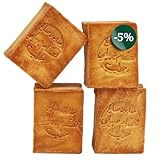 Grüne Valerie® Original Aleppo Seife Set 4 x 200g (800g) mit 40%/60% Lorbeeröl/Olivenöl, PH Wert...
