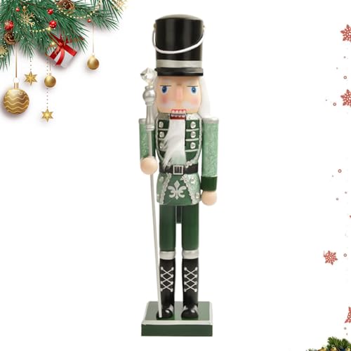 Decorazioni natalizie Schiaccianoci | Decorazione natalizia tradizionale soldato schiaccianoci – Decorazione natalizia da scrivania per festival, per mensole, davanzali, armadietti, caminetti