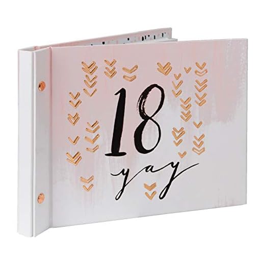 Hotchpotch - Libro de visitas de cumpleaños con álbum de fotos, color rosa