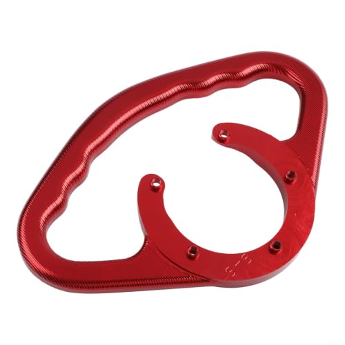 Mango de tanque de moto rojo CNC para evitar caídas del pasajero al acelerar 3
