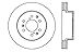 StopTech 128.66057R Sport Cross Drilled Brake Rotor; Front Right