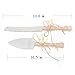 Senover Rustic Love Sign Cake Knife & Server Set, Cake Knife Serving Set for Parties, Weddings, Anniversaries, Birthdays