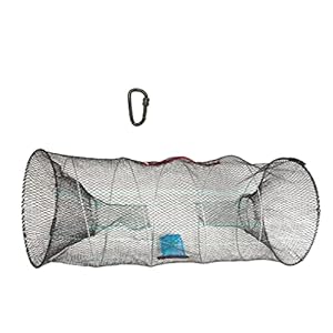 Jenzi Aalreuse Kikkerverreuse 60 x 30 x 30 cm Opvouwbaar klein transportformaat + gratis karabijnhaak