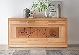 Das Sideboard besteht aus 3 Holztüren mit 3 Holzböden.