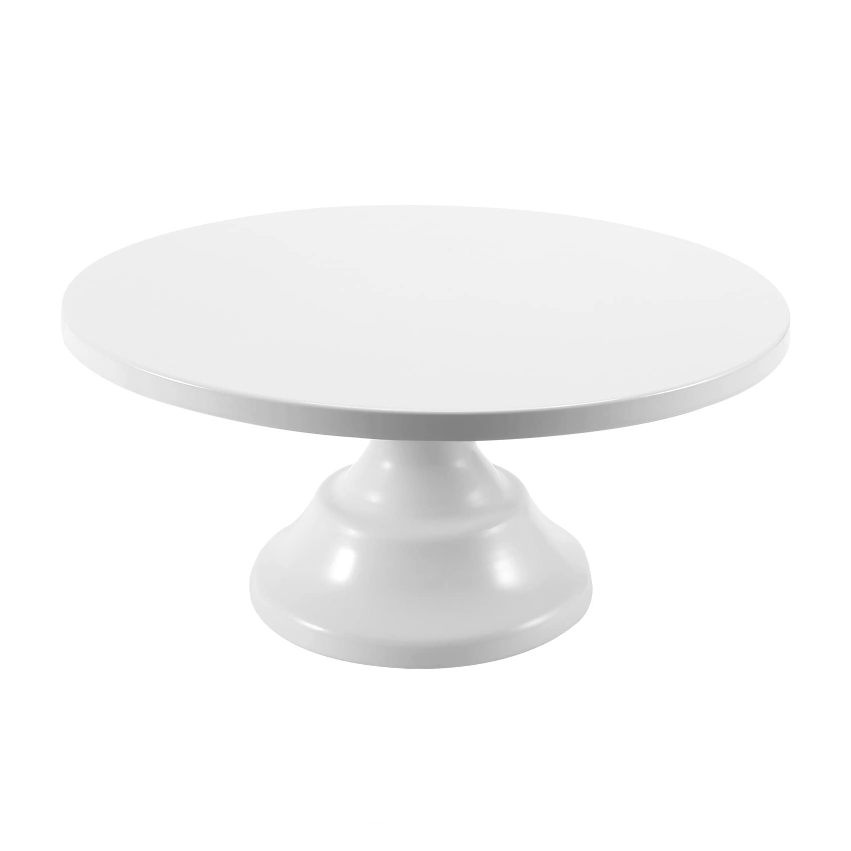 Jaopary White 12 Inch Iron Round Cake Stand Cake Plate Pedestal Dessert Holder Wedding Birthday
