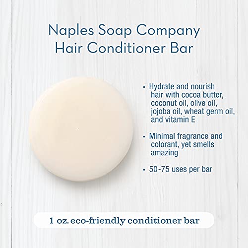 Naples Soap Company Solid Conditioner Bar – Free Of Parabens, Pthalates – Handmade, Eco-Friendly, Hydrating Haircare For Soft, Vibrant Hair, Safe And Effective For All Hair Types, Lasts 50-75 Uses – Coconut Water #TOP3