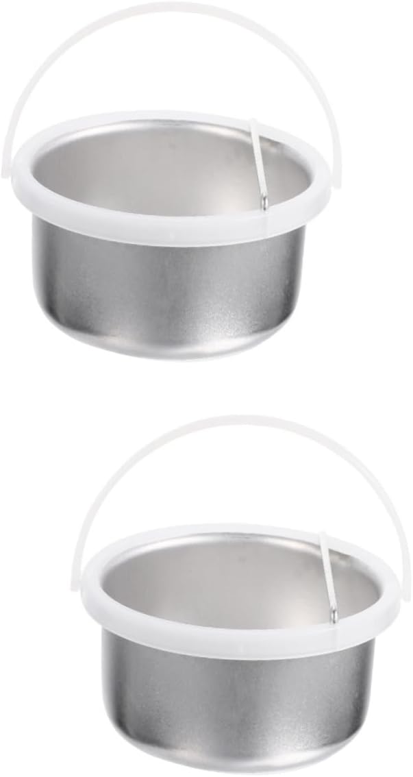 Homoyoyo Hair Removal Wax Melting Pot Non Stick Aluminum Wax Container for Easy Cleaning Durable Replacement Accessory for Waxing Machines for Spa and Home Use