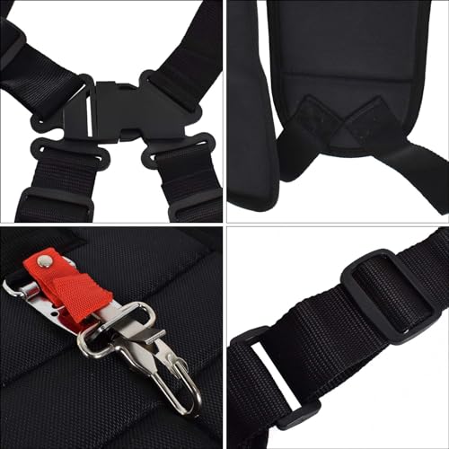 Tracolla Decespugliatore Cintura Decespugliatore Professionale Doppia Tracolla Per Tagliaerba Tracolla Decespugliatore Regolabile Cinghia Decespugliatore Universale Trimmer Cinturino Doppia Spalla - 3