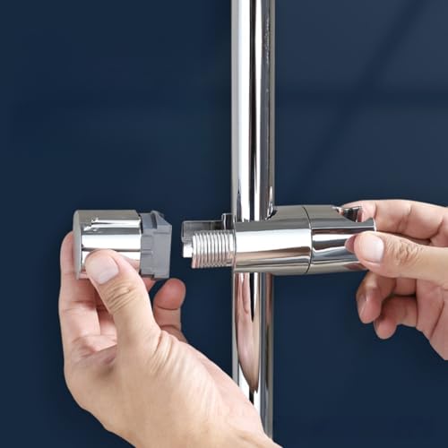 Alfven Support de douchette réglable,1 Piece Support de Pommeau de Douche Universel Support Pommeau de Douche Coulissant Pour Barre de Douche De 18-25 mm – vue 4