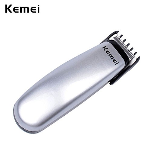Kemei Portable Battery Operated Hair Clipper Electric Hair Trimmer With 3 Different Accessories