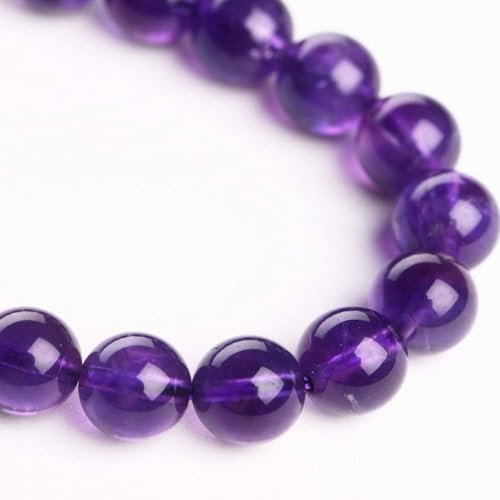 Image of 45pcs Adabele Lab Created Purple Amethyst Gemstone 8mm Round Beads