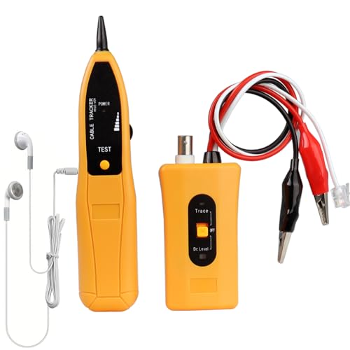Cable Tracker coaxial Wire Tracer Finder Tone Generator and Probe Tools Kit Continuity Tester Detector for Ethernet, Telephone, Speaker, Coax, Video, and Data Cables,RJ11,RJ12