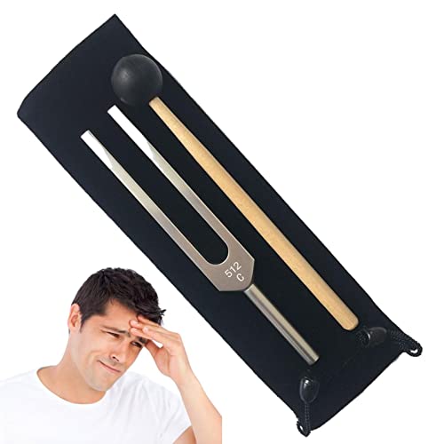 Qmisify diapasón | Instrumento curativo para música 512Hz / 1024 Hz - Aleación aluminioAyuda a Mantener el Equilibrio y la Salud para relajar el Cuerpo