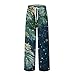 WENKOMG1 Christmas Pajama Pants Family - 3D Pattern Loose Lounge Sleepwear Leisure Pajama Pant Xmas Mens Pajama Cool Man Fashion Clothing Pantalones Para Hombre Navidad (L - Blue)