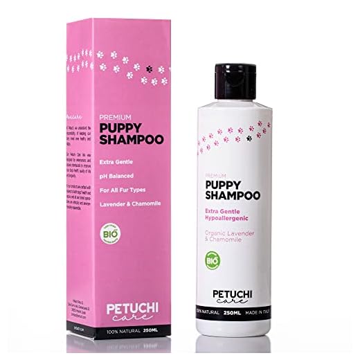 PETUCHI Champú para Cachorros Bio; Hipoalergénico con Lavanda y Manzanilla; Extra Suave; 250ml
