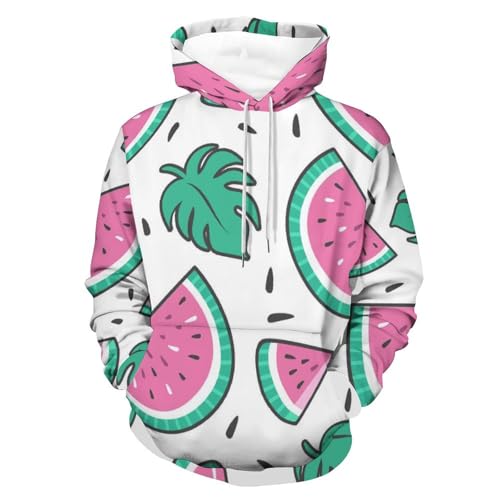 Hoodie Pastèque Rose Unisexe S : Le Cadeau Pull à Capuche Idéal pour Elle et Lui