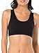 Fruit of the Loom Women's Built Up Tank Style Sports Bra Fashion Colors, Red Hot With Black/White/Black, 46