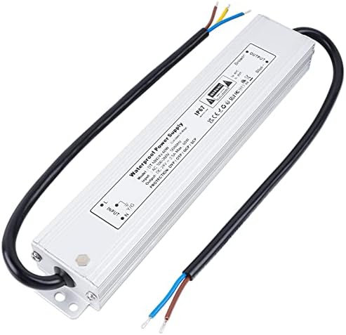 VARICART Outdoor IP67 Waterproof 24V LED Driver 60W 2.5A, Ultra Slim Constant Voltage LED Transformer Adaptor, AC to DC Low Voltage Switching Power Supply, for Garden LED Light Strip G4 MR16 Bulb