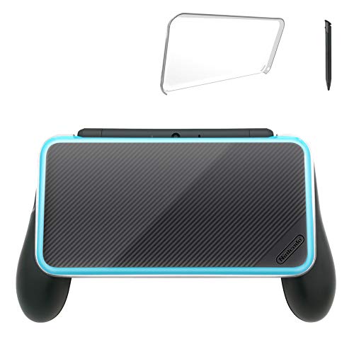 [Updated]Hand Grip for Nintendo 2DS XL with 1 Stylus and 1 Clear Case for Nintendo 2DS XL