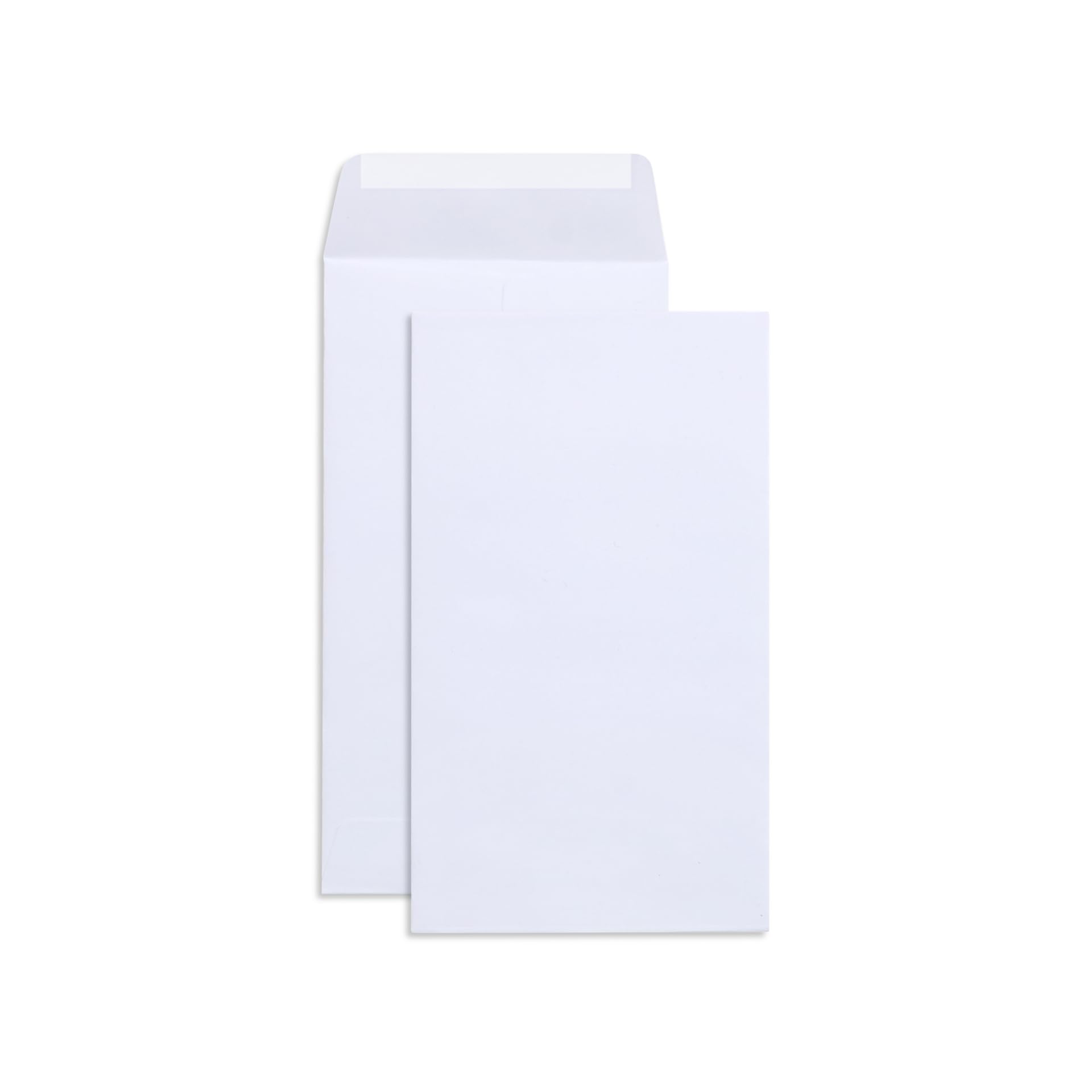 Blue Summit Supplies White Coin Envelopes 3.5" x 6.5", Catalog Open End Cash Envelopes with Gummed Seal for Coins, Cash, Small, Tips, Parts & Seed