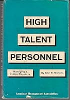 High-talent personnel B0007IL9O6 Book Cover