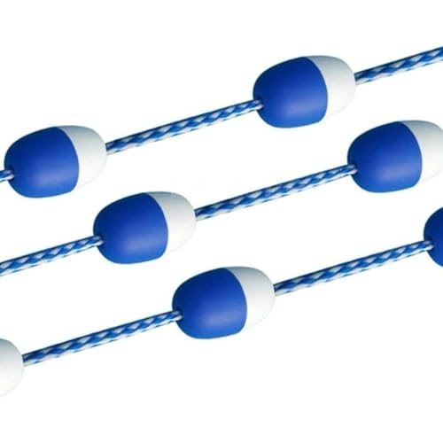Générique Ligne de séparation de Piscine Ajustable avec bouées et Crochets - Ligne de sécurité pour piscines intérieures/extérieures, idéale pour l'entraînement, Les Loisirs et la compétition.