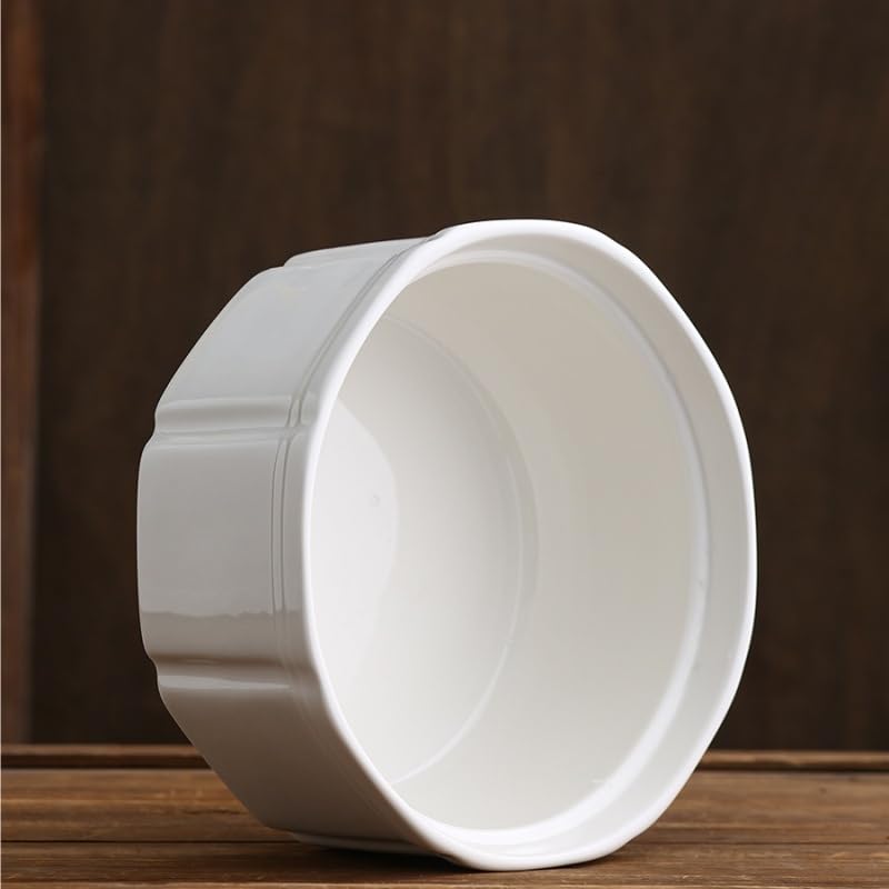 Duże Miski Sałatkowe Miska na Zupę Hotel Ceramic Soup Bowl White Salad Bowl Restaurant Appetizer Bowl Dessert Bowl Miski Kuchenne Miska do Sałatek, Owoców,