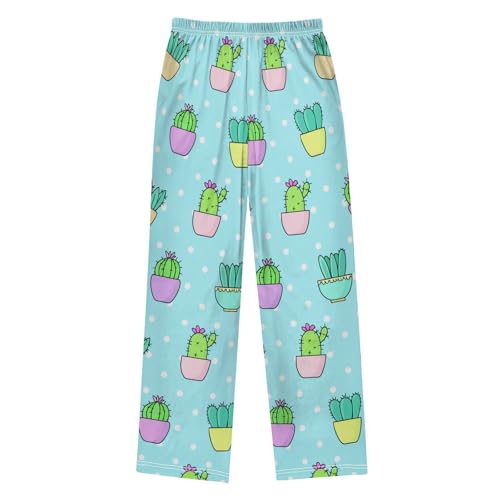 J JOYSAY Potted Cactus Plants Pajamas Pants Soft Long Pajama Bottoms Lounge Sleep Pants Size S-XL2