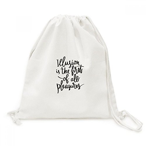 Toile Drawstring Backpack sac à dos voyage en toile anti-encombrement