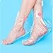 200PCS Paraffin Wax Liners for Feet with Stickers, Therapy Feet Covers Bags, Large Thermal Therapy Plastic Socks Liners, Thick Paraffin Bath Liners for Foot Pedicure Hot Spa Wax Treatment