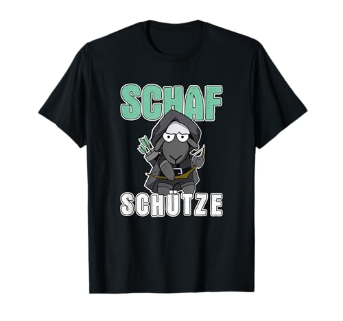 Schaf Bogenschütze Bogenschießen Wortspiel T-Shirt