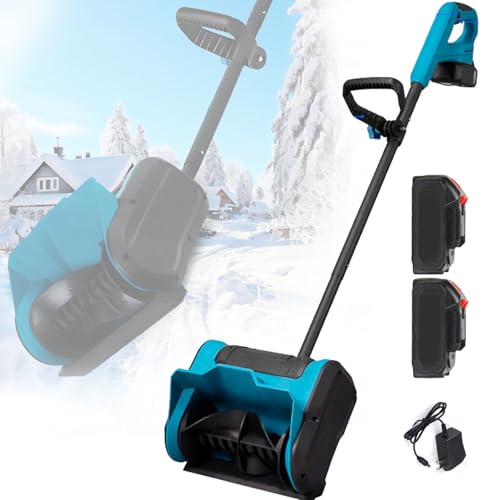 Genérico Pala quitanieves inalámbrica, barredora de Nieve Desmontable para el hogar, 1200 W de Potencia, 2800 r/min, quitanieves de Alta eficiencia, Ancho de Limpieza de 22,5 cm, Adecuada para Patios