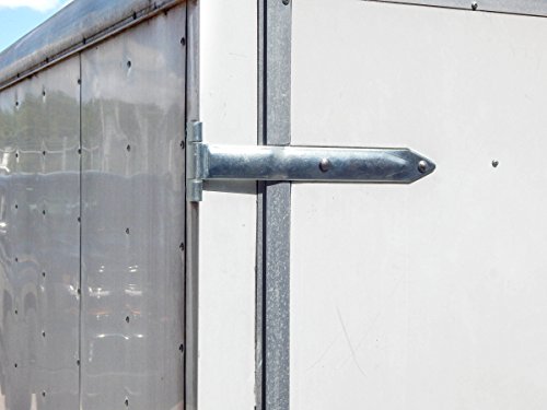 Red Hound Auto 6 Trailer Door Hinges 16 Inches Steel Side Rear Swing Utility Cargo Car 2 Inches Hauler HD