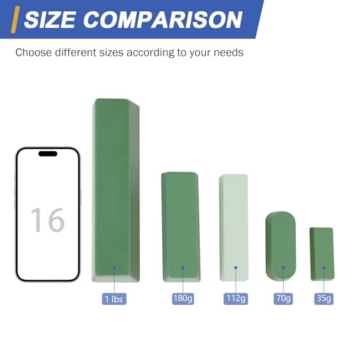 QZATACAEN Polieren Schneiden Compounds 70g/Stück - 3 Stück für Polierscheiben Polierpastenset für Metalle und Holz